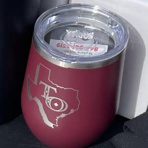 Wine Tumbler - Maroon 16 oz